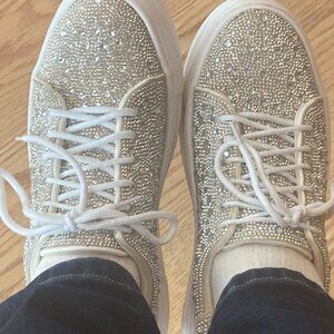 Hey Girl "Bedazzle" Tennis Shoes - size 8